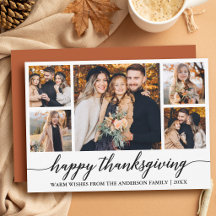 Moderne kalligrafie terracotta Thanksgiving 5 foto