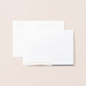 Moderne kalligrafie tijdloze gouden bruiloft Dank  Folie Kaarten (Met envelop)