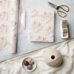 Moderne kalligrafie tijdloze terracotta bruiloft cadeaupapier<br><div class="desc">Een tijdloos en elegant terracotta trouwpapier met verfijnd kalligrafiescript op een klassieke achtergrond,  perfect voor een formele en verfijnde huwelijksviering. Voor maatwerk of extra producten met dit ontwerp,  neem dan gerust contact met mij op.</div>