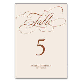 Moderne kalligrafie tijdloze Terracotta bruiloft Kaart