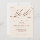 Moderne kalligrafie Tijdloze Terracotta bruiloft Kaart (Voorkant)