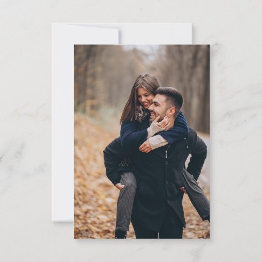 Moderne kalligrafie Tijdloze Terracotta bruiloft RSVP Kaartje (Achterkant)