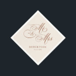 Moderne kalligrafie tijdloze Terracotta bruiloft Servet<br><div class="desc">Een tijdloze en elegante terracotta bruiloft servetten met verfijnde kalligrafie script op een klassieke achtergrond,  perfect voor een formele en verfijnde bruiloft viering. Voor maatwerk of extra producten met dit ontwerp,  neem dan gerust contact met mij op.</div>