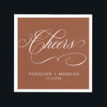 Moderne kalligrafie tijdloze Terracotta bruiloft Servet<br><div class="desc">Een tijdloze en elegante terracotta bruiloft servetten met verfijnde kalligrafie script op een klassieke achtergrond,  perfect voor een formele en verfijnde bruiloft viering. Voor maatwerk of extra producten met dit ontwerp,  neem dan gerust contact met mij op.</div>