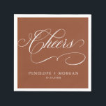 Moderne kalligrafie tijdloze Terracotta bruiloft Servet<br><div class="desc">Een tijdloze en elegante terracotta bruiloft servetten met verfijnde kalligrafie script op een klassieke achtergrond,  perfect voor een formele en verfijnde bruiloft viering. Voor maatwerk of extra producten met dit ontwerp,  neem dan gerust contact met mij op.</div>