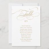 Moderne kalligrafie tijdloze Zitting Grafiek Kaart (Achterkant)