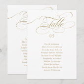 Moderne kalligrafie tijdloze Zitting Grafiek Kaart (Voorkant / Achterkant)