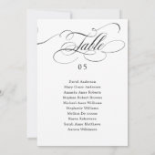 Moderne kalligrafie tijdloze Zitting Grafiek Kaart (Achterkant)