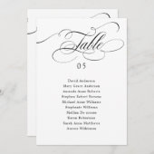 Moderne kalligrafie tijdloze Zitting Grafiek Kaart (Voorkant / Achterkant)