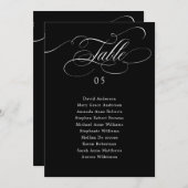 Moderne kalligrafie tijdloze Zitting Grafiek Kaart (Voorkant / Achterkant)