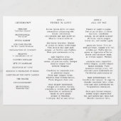 Moderne kalligrafie tijdloze zwarte bruiloft Progr (Achterkant)