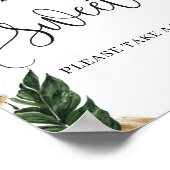 Moderne kalligrafie tropische baby's zijn zoete te poster (Hoek)