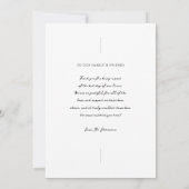 Moderne kalligrafie trouwfoto bedankkaart (Achterkant)