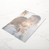 Moderne kalligrafie V2 Fotobruiloft Folie Uitnodiging (Gedraaid)