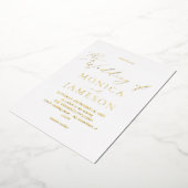 Moderne kalligrafie V2 Wedding Folie Uitnodiging (Gedraaid)