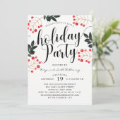 Moderne kalligrafie vakantie partij kaart (Staand voorkant)