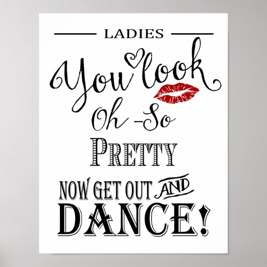 Moderne kalligrafie van de Bathroom bruiloft Poster (Voorkant)