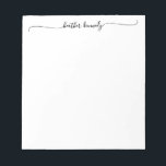 Moderne kalligrafie van de Naam van het Grafische  Notitieblok<br><div class="desc">Maakt een perfect,  uniek geschenk voor bruiden,  bruidsmeisjes,  huisverwarming,  gastvrouw,  verjaardag,  afstuderen,  nieuwe baby of als een speciaal geschenk voor jezelf!</div>