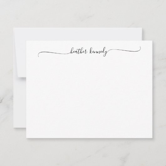 Moderne kalligrafie van de Naam van het Grafische  Notitiekaartje (Voorkant)