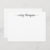 Moderne kalligrafie van de Naam van het Grafische Notitiekaartje (Voorkant / Achterkant)