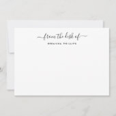 Moderne kalligrafie van het bureau van notitiekaartje (Voorkant)