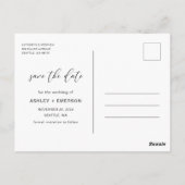 Moderne kalligrafie van het Manuscript Rustic spar Briefkaart (Achterkant)