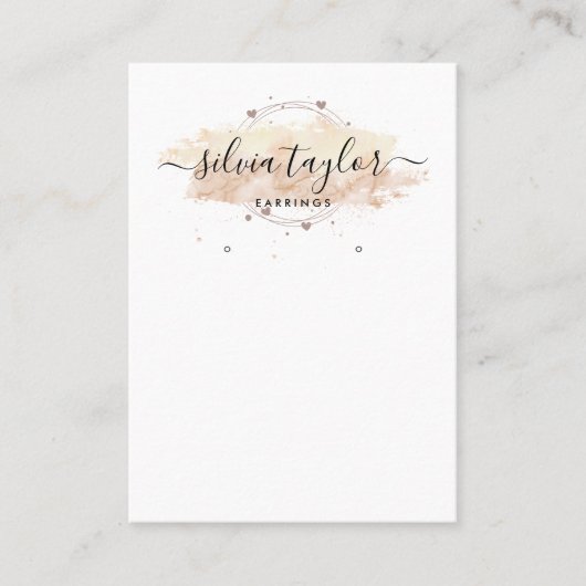 Moderne kalligrafie Veroorbare beeldschermkaart Visitekaartje (Voorkant)