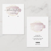 Moderne kalligrafie Veroorbare beeldschermkaart Visitekaartje (Voorkant / Achterkant)