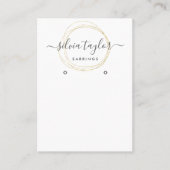 Moderne kalligrafie Veroorbare beeldschermkaart Visitekaartje (Voorkant)