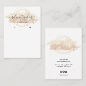 Moderne kalligrafie Veroorbare beeldschermkaart Visitekaartje (Voorkant / Achterkant)