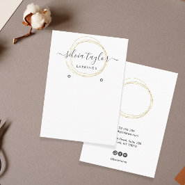 Moderne kalligrafie Veroorbare beeldschermkaart Visitekaartje