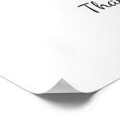 Moderne kalligrafie Verticaal welkomstbord voor br Poster (Hoek)