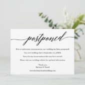 Moderne kalligrafie vertraagde nieuwe Kaart huweli (Staand voorkant)