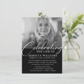 Moderne Kalligrafie Viering van het Leven Kaart (Staand voorkant)