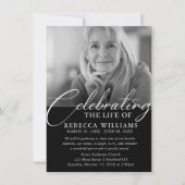 Moderne Kalligrafie Viering van het Leven Kaart (Voorkant)