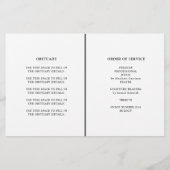 Moderne Kalligrafie Viering van het Leven Programm (Achterkant)