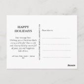 Moderne kalligrafie Vijf foto Eerste Kerstmis Briefkaart (Achterkant)