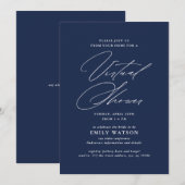 Moderne kalligrafie virtuele Vrijgezellenfeest mar Kaart (Voorkant / Achterkant)