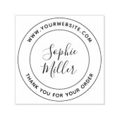 Moderne kalligrafie Voeg uw bedrijfsnaam toe Zelfinktende Stempel (Design)