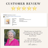 Moderne kalligrafie, volledig gebleed fotoweddensc bedankkaart