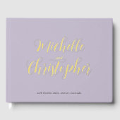 Moderne kalligrafie voor de bruiloft van bruid en  gastenboek (Voorkant)