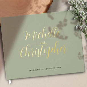 Moderne kalligrafie voor de bruiloft van bruid en  gastenboek