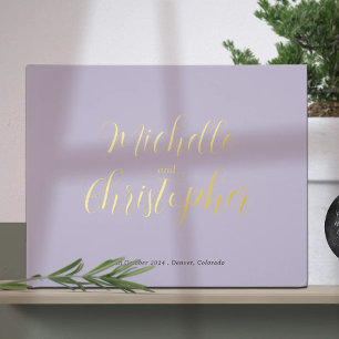 Moderne kalligrafie voor de bruiloft van bruid en  gastenboek