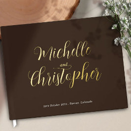 Moderne kalligrafie voor de bruiloft van bruid en  gastenboek