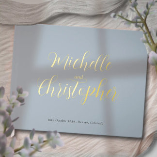 Moderne kalligrafie voor de bruiloft van bruid en  gastenboek