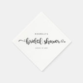 Moderne kalligrafie Vrijgezellenfeest Chic Script Servet (Hoek)