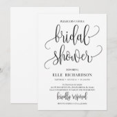 Moderne kalligrafie vrijgezellenfeest kaart (Voorkant / Achterkant)