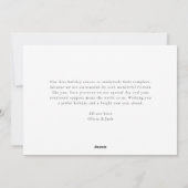 Moderne kalligrafie Vrolijk en getrouwd kerstfoto Feestdagenkaart (Achterkant)