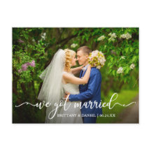 Moderne kalligrafie we hebben een huwelijksfoto