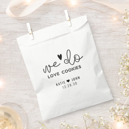 Moderne kalligrafie we houden van koekjes wedden bedankzakje (Geknipt)